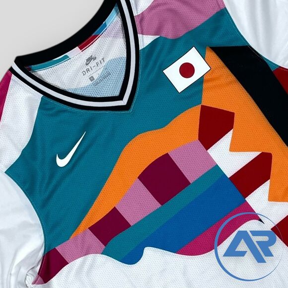 Nike SB x Parra Japan Federation Kit Jersey Olympics Men's Size CU0011-100 White - Picture 6 of 7